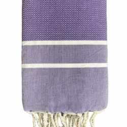 fouta-chevron-violet-personnalisable-serviette-plage-cadeau-personnalisé